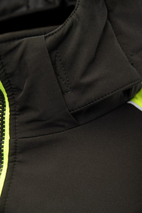 OCIEPLANY SOFTSHELL RIVAL POMARAŃCZOWY - CZARNO-POMARAŃCZOWY(cp) 2XL.