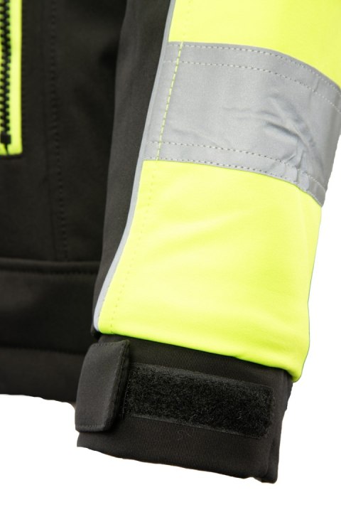 OCIEPLANY SOFTSHELL RIVAL POMARAŃCZOWY - CZARNO-POMARAŃCZOWY(cp) 2XL.