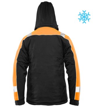 OCIEPLANY SOFTSHELL RIVAL POMARAŃCZOWY - CZARNO-POMARAŃCZOWY(cp) 3XL.