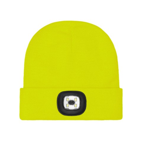 CZAPKA ZIMOWA AKRYLOWA DZIANA LED YELLOW