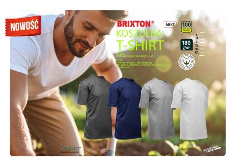 KOSZULKA BAWEŁNA SZARY - Stalowy M