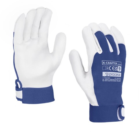 RĘKAWICE OCHRONNE OCIEPLANE WZMOCNIONE KOZIĄ SKÓRĄ X-CRAFTER WINTER