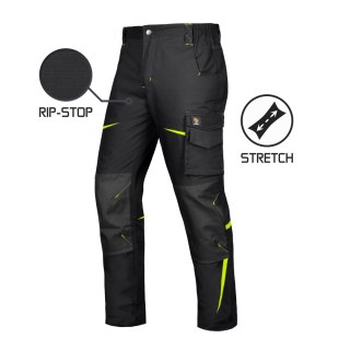 SPODNIE DO PASA TITANFIT RIP-STOP STRETCH BLACK ROZM. 46