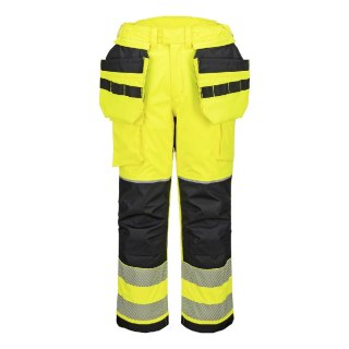 Spodnie zimowe trudnopalne i ostrzegawcze PW3 Modaflame Rain z kieszeniami kaburowymi.