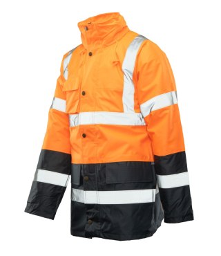 BENEFIT HI-VI KURTKA PARKA - KAT.II KLASA 3 - Pomarańczowy L