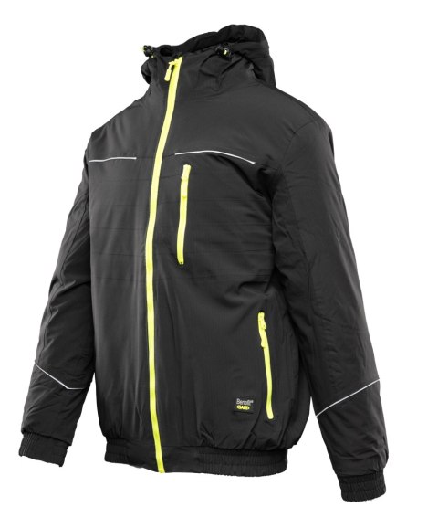 KURTKA SAFE CZARNA - Czarny/Żółty 2XL.