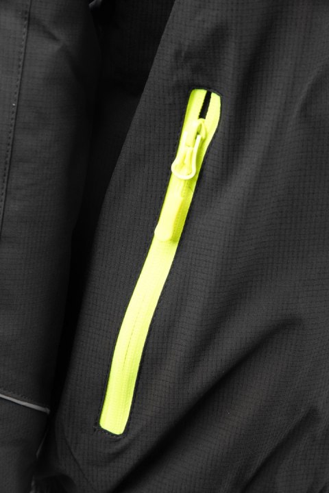 KURTKA SAFE CZARNA - Czarny/Żółty 2XL.