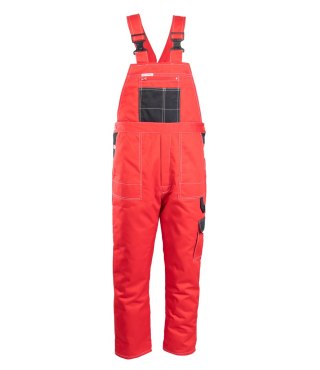 OGRODNICZKI OCIEPLANE WSTAWKA KOLOR - CZARNO-CZERWONY (cc) 3XL.