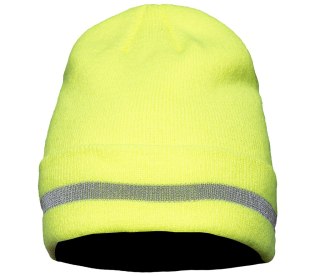 CZAPKA Z DZIANINY ŻÓŁĆ - Żółty (_y) uniwersalny