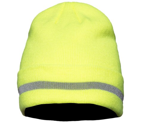 CZAPKA Z DZIANINY ŻÓŁĆ - Żółty (_y) uniwersalny