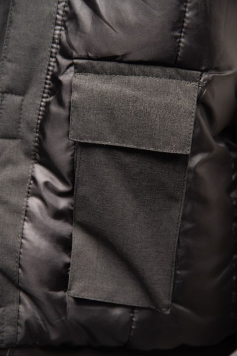 SEVEN KINGS PRO KURTKA STAL/CZERŃ - Stalowy 2XL.