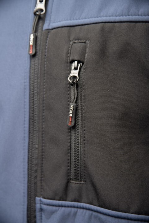 SEVEN KINGS SOFTSHELL NAVY - Granatowy 4XL.