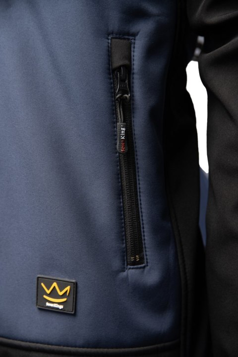 SEVEN KINGS SOFTSHELL NAVY - Granatowy M