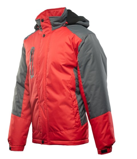 BENEFIT TORRO KURTKA STALOWY/CZERWONY - SC S