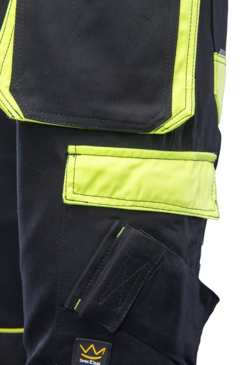 SPODNIE DO PASA SOLAR - Czarny-Żółty(cy) 62