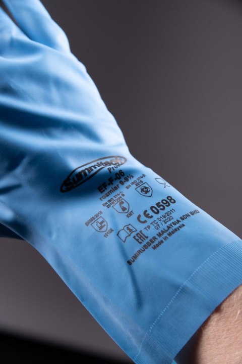 GUMOWE FLOKOWANE EF-F-06 Niebieskie - Niebieski 8.5