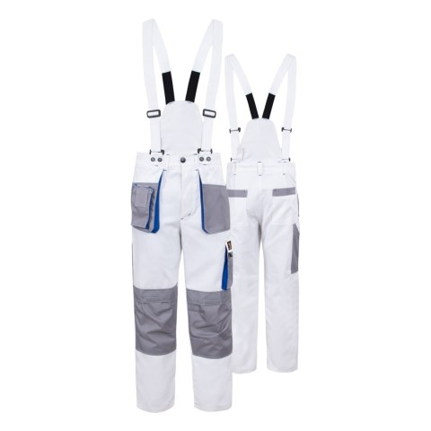 SPODNIE DO PASA PROMAN DUAL COTTON 250 BIAŁE ROZM. 58