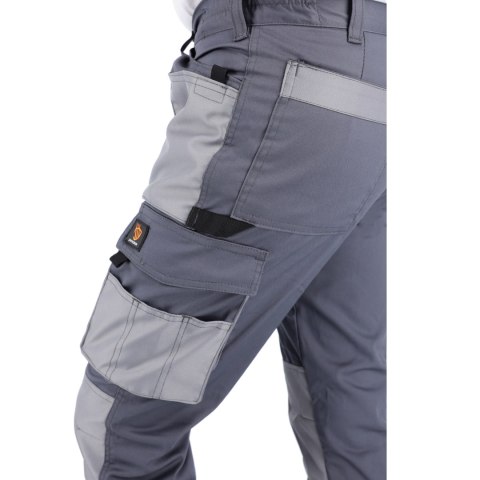 SPODNIE DO PASA PROMAN STRETCH 250 SZARY ROZM. 54