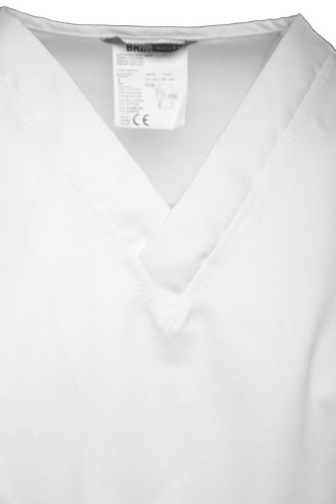 BRIXTON WHITE BLUZA KRÓTKI RĘKAW MĘSKA B209 - Biały 2XL.