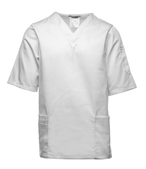 BRIXTON WHITE BLUZA KRÓTKI RĘKAW MĘSKA B209 - Biały XL