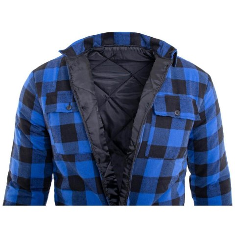 KOSZULA FLANELOWA OCIEPLANA NIEBIESKA ROZM. XXL