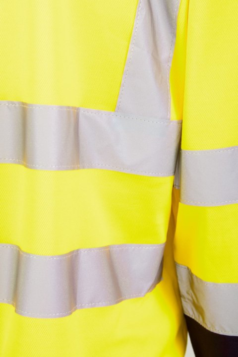 KOSZULKA DŁUGI RĘKAW 50/50 ŻÓŁTY/GRANAT - Żółty (_y) 2XL.