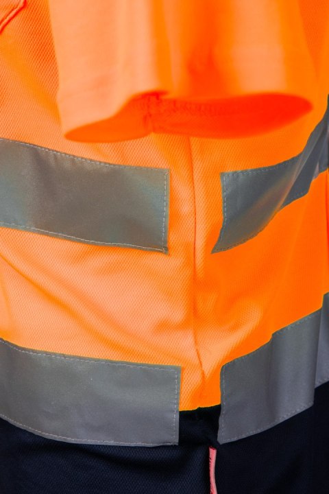 KOSZULKA POLO 50/50 POMARAŃCZ KAT. II BF012 - Pomarańcz (_o) 3XL.