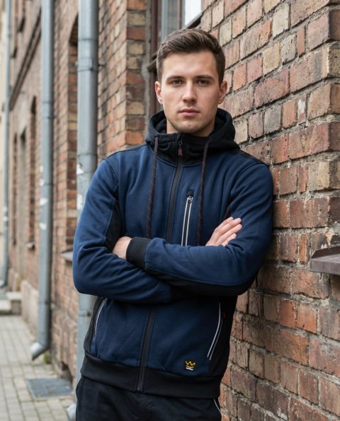 SEVEN KINGS BLUZA DRESOWA Z KAPTUREM PRO GRANAT - Granat L