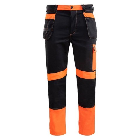 SPODNIE DO PASA PROMONTER 260 CZARNO POMARAŃCZOWE HVP ROZM. 48
