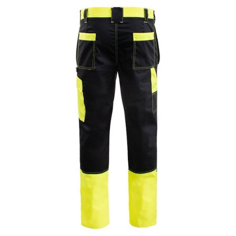 SPODNIE DO PASA PROMONTER 260 CZARNO ŻÓŁTE HV ROZM. 58