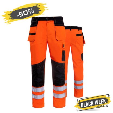 SPODNIE DO PASA PROMONTER 260 POMARAŃCZOWE HVP ROZM. 62