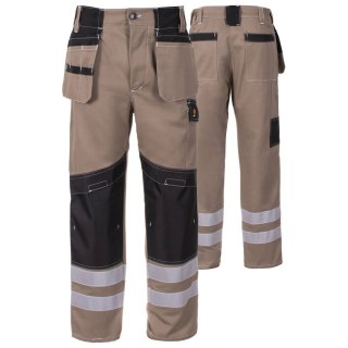 SPODNIE DO PASA PROMONTER COTTON 250 SAFARI ROZM. 58