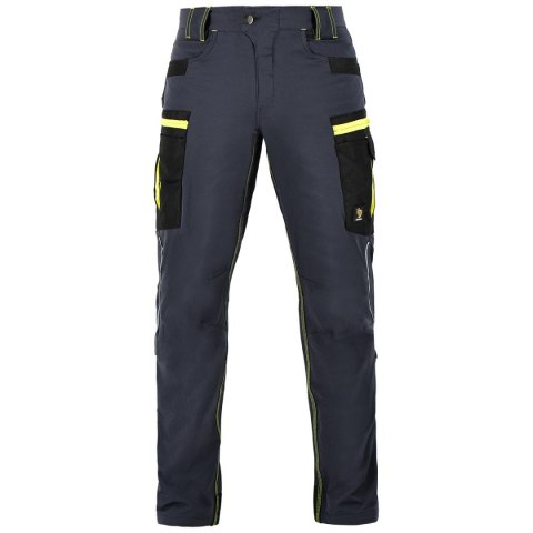 SPODNIE DO PASA ZICO ELASTYCZNE ANTRACYT/CZARNY ROZM. 48