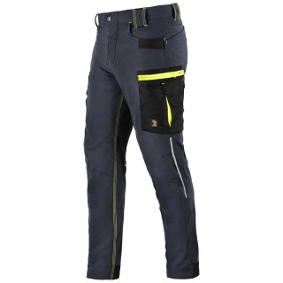 SPODNIE DO PASA ZICO ELASTYCZNE ANTRACYT/CZARNY ROZM. 50