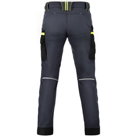 SPODNIE DO PASA ZICO ELASTYCZNE ANTRACYT/CZARNY ROZM. 56