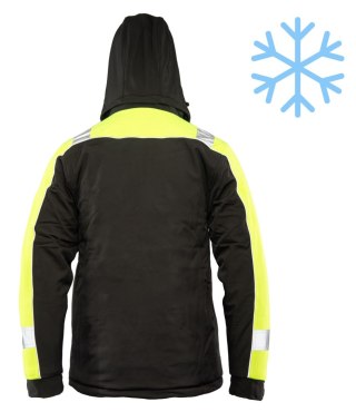 OCIEPLANY SOFTSHELL RIVAL - Czarny/seledyn 3XL.