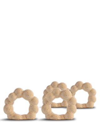 Pierścień na serwetkę PORTO 4-szt, beżowy