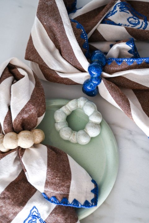 Pierścień na serwetkę PORTO 4-szt, miętowy zielony