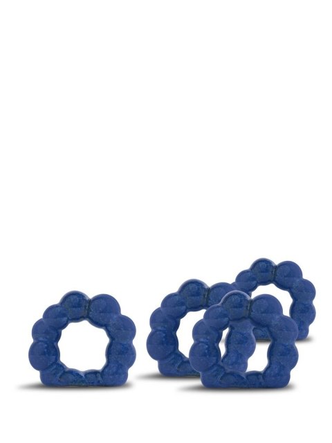 Pierścień na serwetkę PORTO 4-szt, niebieski