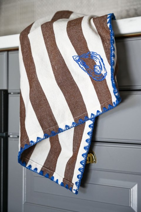 Ręcznik kuchenny BUBBA OYSTER, 2-szt, brązowy