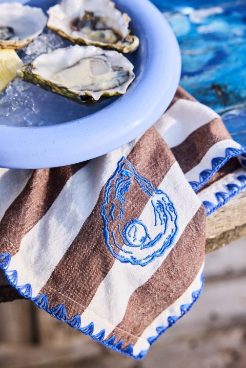 Ręcznik kuchenny BUBBA OYSTER, 2-szt, brązowy