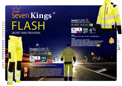 SPODNIE DO PASA FLASH OSTRZEGAWCZE POMARAŃCZ SKF006 KAT II - Reflective orange (RO) 106